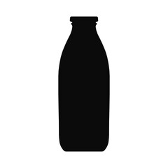 Bottle plastic icon vector black color isolated on white background for plastic recycling sign, container, water, alcohol, beer, lemonade. 10 eps
