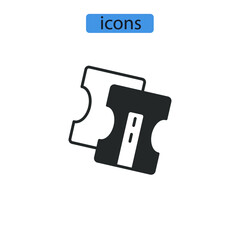 sharpener icons  symbol vector elements for infographic web