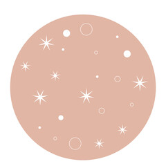 Moon Luna Cute Funny Doodle Moon Portrait Symbol Talisman Baby Moon Template Icon Pattern background