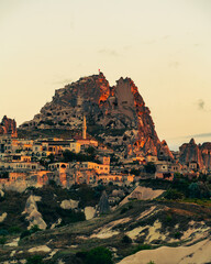 Famous cave city in Cappadocia, Turkey