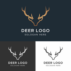 Deer Logo Template _Wild Deer Logo Template