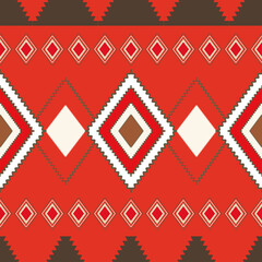 Abstract geometric pattern in ethnic style. Design for printing on fabric, paper. Vector illustration.