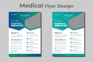 Medical Flyer design template and poster