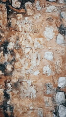 Loft Wall. Aging stonewall Texture. Vertical Stock Photo