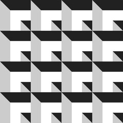 Minimal geometric 3d illusion pattern background