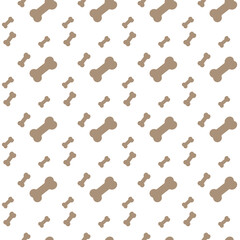 Fototapeta na wymiar Bone seamless pattern. Background with dog bone. Bone for dog seamless texture