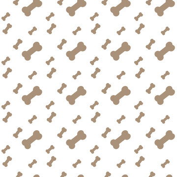 Bone seamless pattern. Background with dog bone. Bone for dog seamless texture