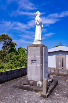 水ノ浦教会　ヨハネ五島像