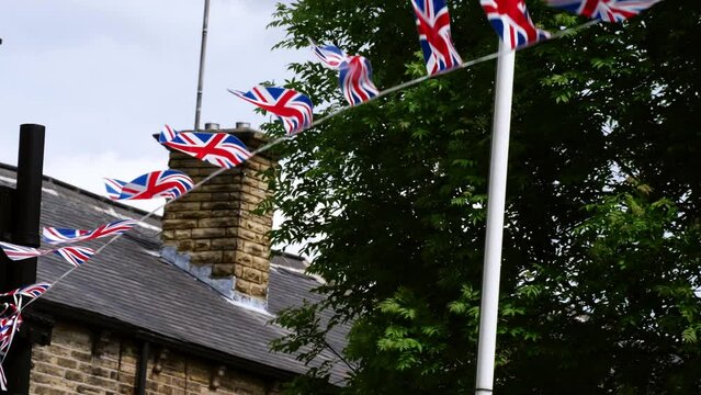 Union Jack British flag bunting for Queen Jubilee celebration 