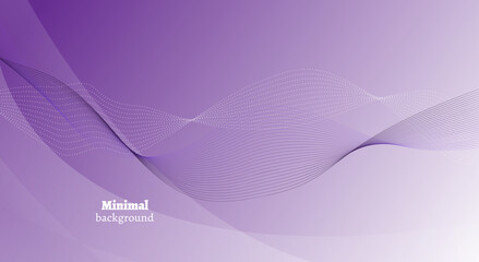 Modern cover design. Violet abstract pattern lines, waves. Vector layout for business background, certificate, brochure template