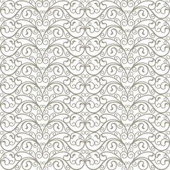 seamless abstract white and  grey  background.Geometric pattern with wavy stripes. Vector doodle patterns.