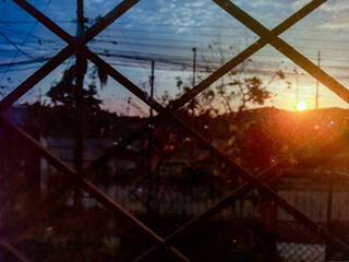 Beautiful sunset in Ecuador , it transmits tranquility