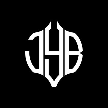 JYB letter logo. JYB best black background vector image. JYB Monogram logo design for entrepreneur and business.
