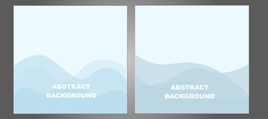 Abstract waves background set can be used as wallpaper, for web design as banner, for flyer, card, brochure print. Vector illustration.