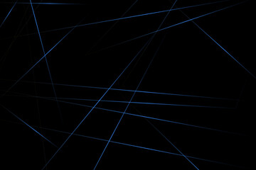 Abstract black with blue lines, triangles background modern design. Vector illustration EPS 10.