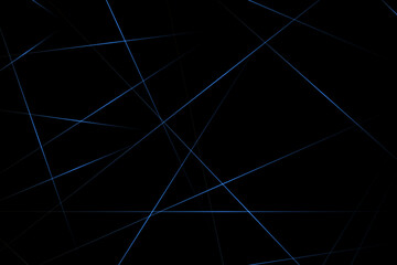 Abstract black with blue lines, triangles background modern design. Vector illustration EPS 10.