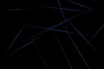 Abstract black with blue lines, triangles background modern design. Vector illustration EPS 10.