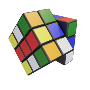 Minsk, Belarus, 20 July 2022 . Editorial illustration. Rubik s Cube