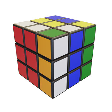 Minsk, Belarus, 20 July 2022 . Editorial illustration. Rubik s Cube