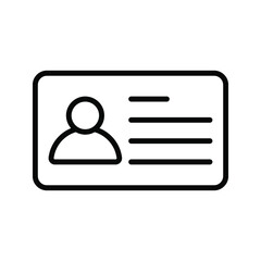 Business cards icon. Id card sign. vector illustration