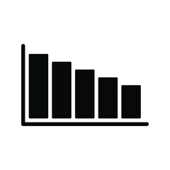 Chart icon. data analysis sign. vector illustration