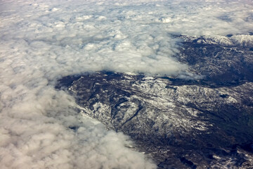 visuale aerea monti nebrodi