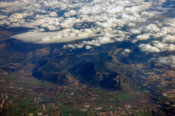 Visuale aerea monti Aurunci - obrazy, fototapety, plakaty