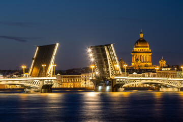 White nights in St. Petersburg