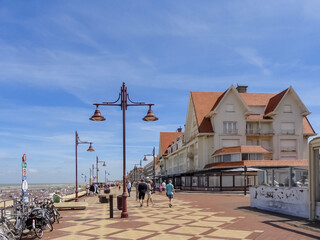 De Haan, Belgium: view of promenade by the sea.  © Nadya