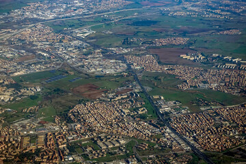 Visuale aerea di Roma Capitale