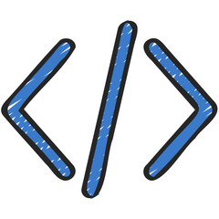 Obraz premium Coding Arrows Icon