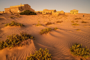 Old German diamond mining town of Kolmanskop;  Namibia
