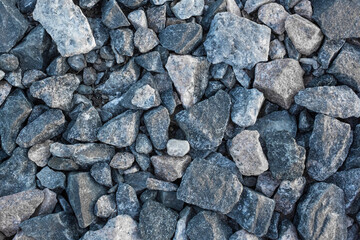 Rubble Hard Industrial Stone Material Texture Background Abstract Blue Pattern