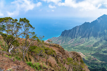Na Pali coast in Kauai, Hawaii