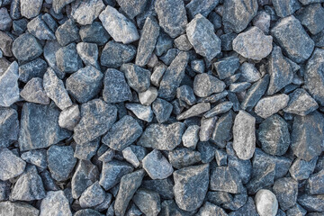 Rubble Hard Industrial Stone Material Texture Background Abstract Blue Pattern