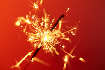 Obraz premium Christmas and newyear party sparkle