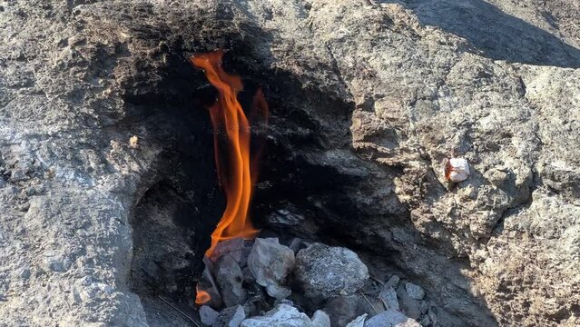 The Unquenchable Fire of Olympus: Yanartas, Chimera, Kemer Antalya, TURKEY