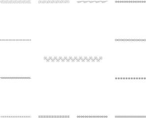 Hand drawn text ornaments flowers icon in a collection with other items