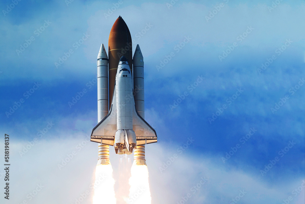 Canvas Prints the launch of the spacecraft into space. elements of this image furnished by nasa