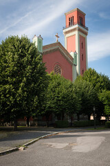 New Evangelical Church in historic centre of Kezmarok in Slovakia