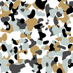 Terrazzo seamless pattern. Vector seamless pattern with pebbles and stone. Pattern ideal for wrapping paper, wallpaper, terrazzo flooring