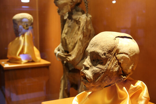 Guanajuato, Mexico - Mar 21 2021: The Mummies of Guanajuato one of the greatest tourist attractions in Mexico in a city known for its silver mining history and colonial architecture