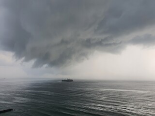 storm on the sea