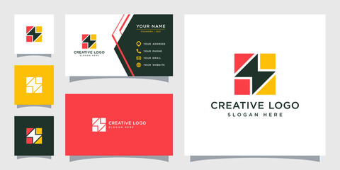 Vector graphic of lightning logo design template