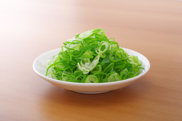 輪切りにした青ネギ