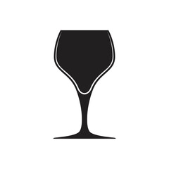 wine glass icon vector illustration isolated
