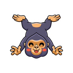 Cute little king kong cartoon posing