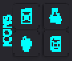 Set Canister for gasoline, Oil petrol test tube and drop with dollar symbol icon. Black square button. Vector