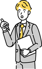 人物イラスト　線画