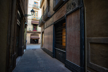 Fototapeta na wymiar narrow street in the town europe